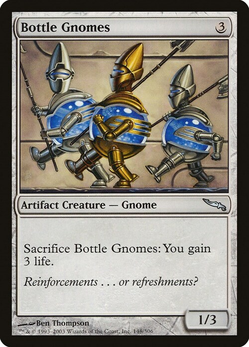 Bottle Gnomes Card Front