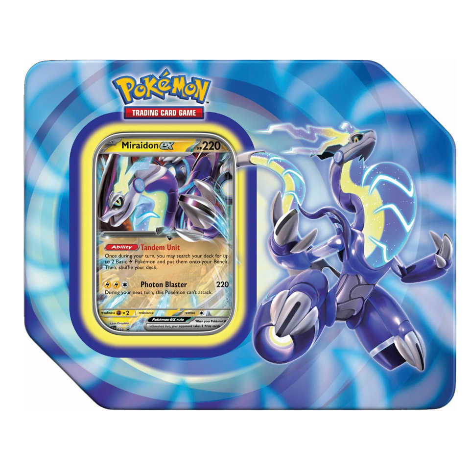 Scatola da collezione Paldea Legends Tins: Miraidon ex