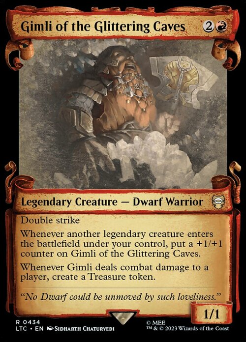 Gimli of the Glittering Caves Card Front