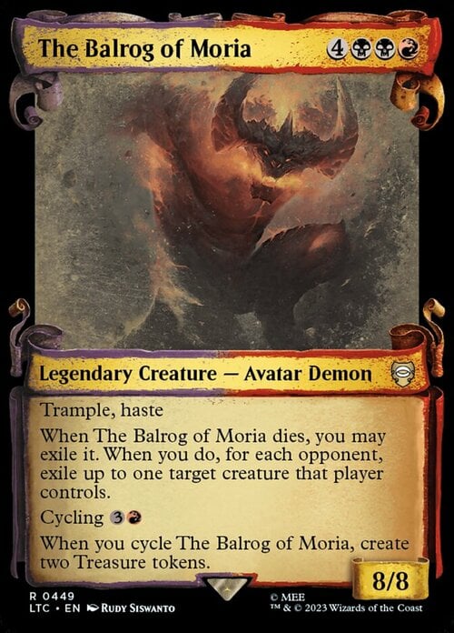 The Balrog of Moria Card Front