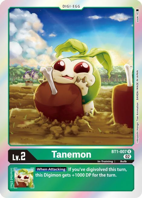 Tanemon Card Front