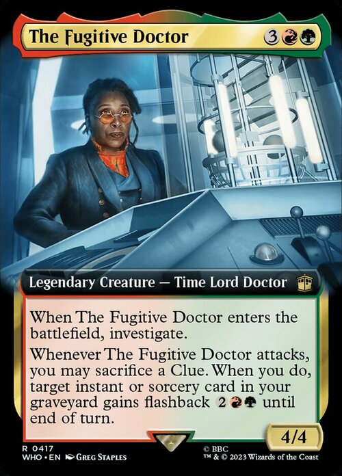 The Fugitive Doctor Card Front