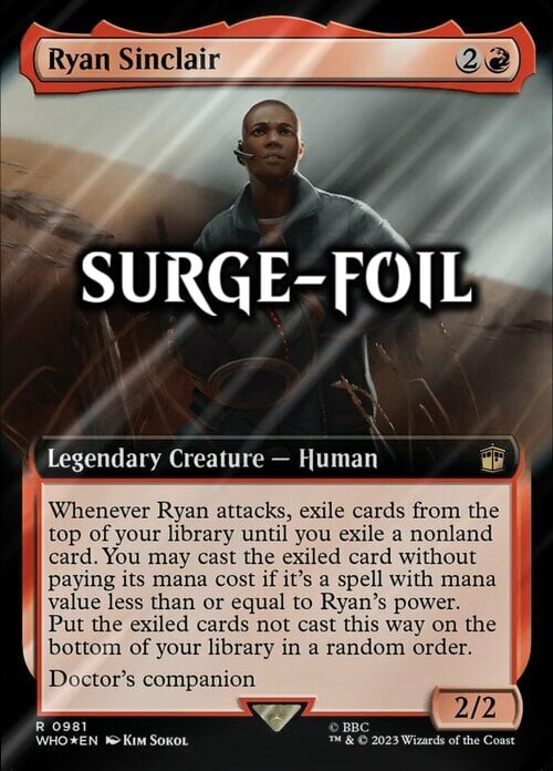 Ryan Sinclair Card Front