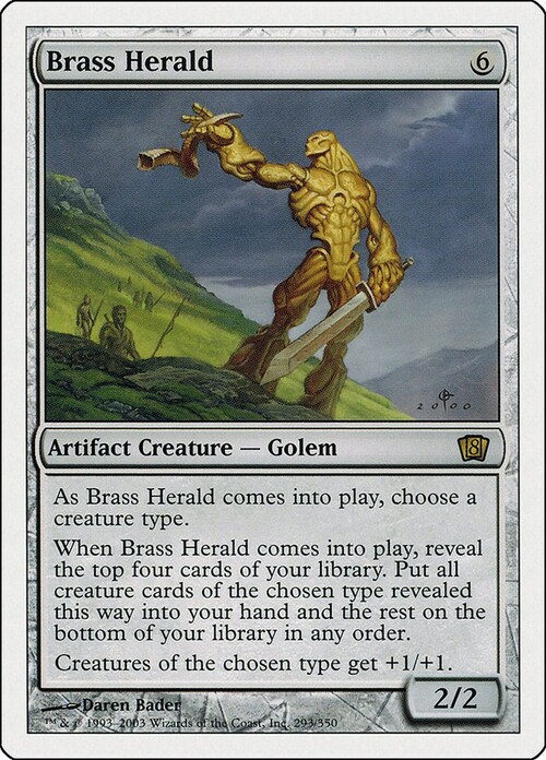 Brass Herald Card Front