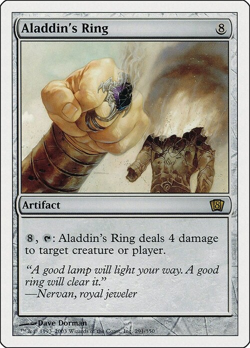 Aladdin's Ring Card Front