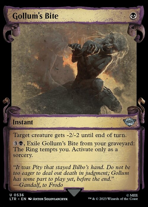 Gollum's Bite Card Front