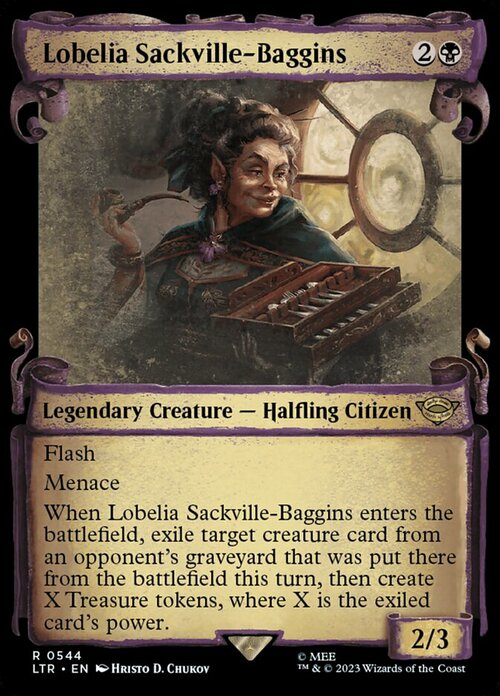 Lobelia Sackville-Baggins Card Front