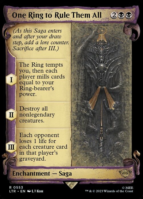 One Ring to Rule Them All Card Front