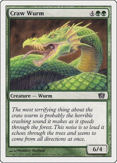 Craw Wurm Card Front