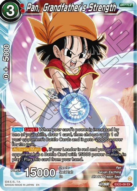 Pan, Grandfather's Strength Card Front