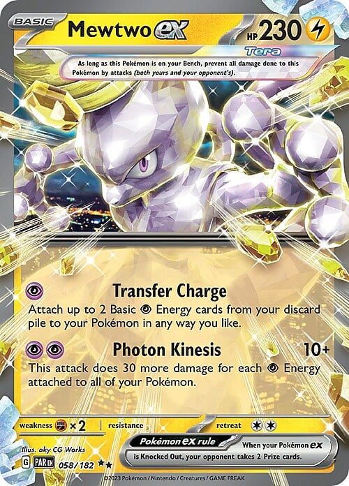 Mewtwo ex Card Front