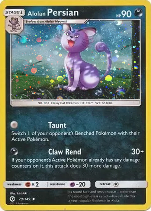 Alolan Persian Card Front