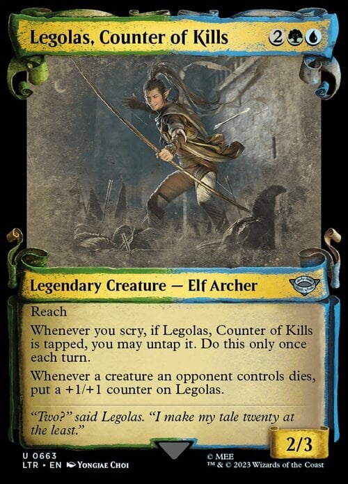 Legolas, Counter of Kills Card Front