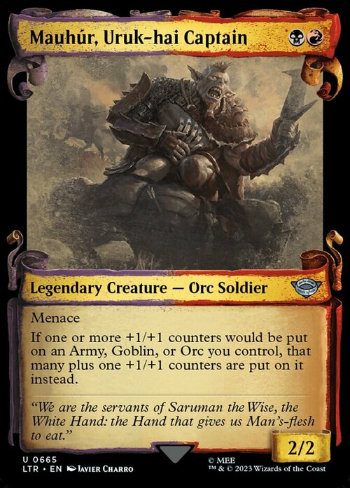 Mauhúr, Uruk-hai Captain Card Front