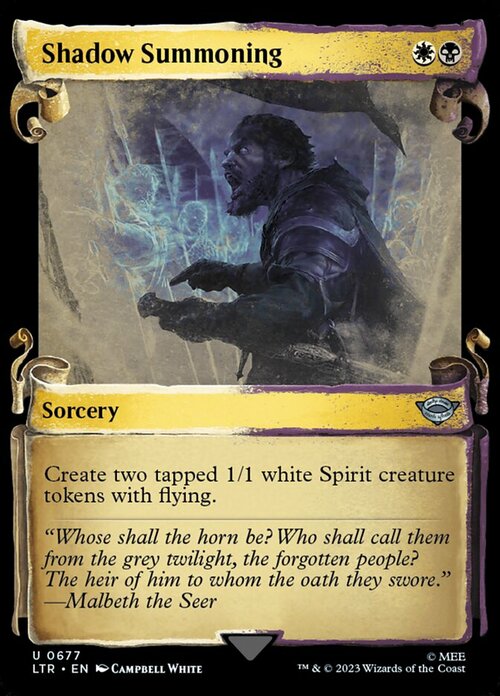 Shadow Summoning Card Front