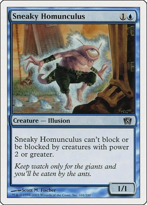 Sneaky Homunculus Card Front