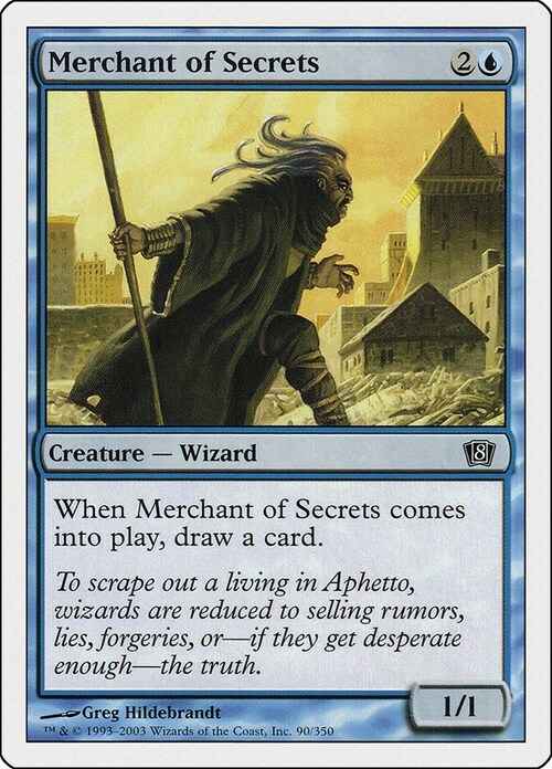 Merchant of Secrets Card Front