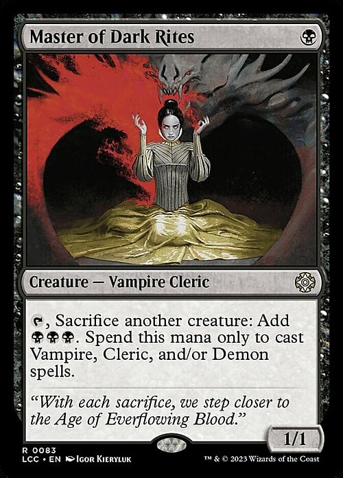 Master of Dark Rites Card Front