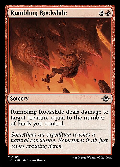 Rumbling Rockslide Card Front