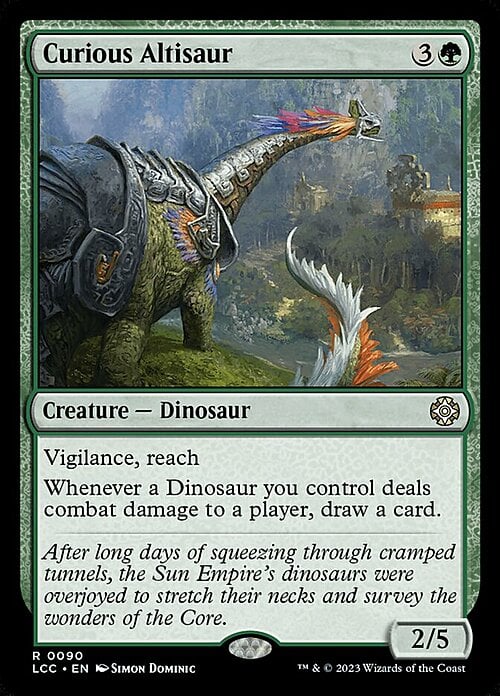 Curious Altisaur Card Front