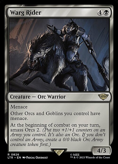 Warg Rider Card Front