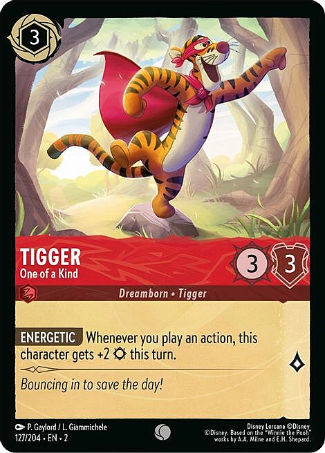 Tigger - One of a Kind Card Front