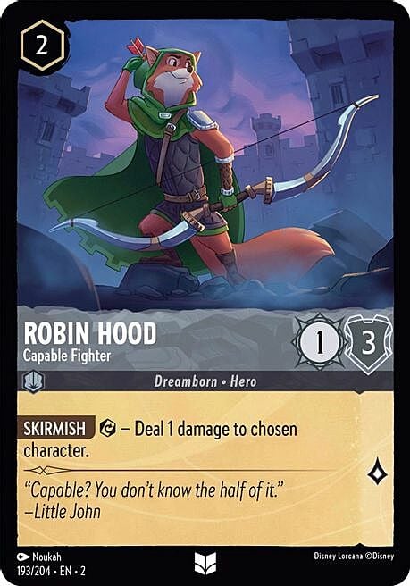 Robin Hood - Capable Fighter Card Front