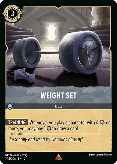 Weight Set Card Front