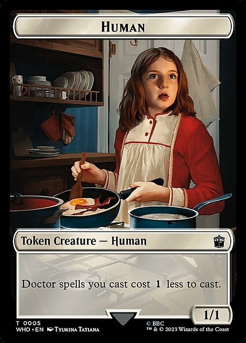 Human // Treasure Card Front