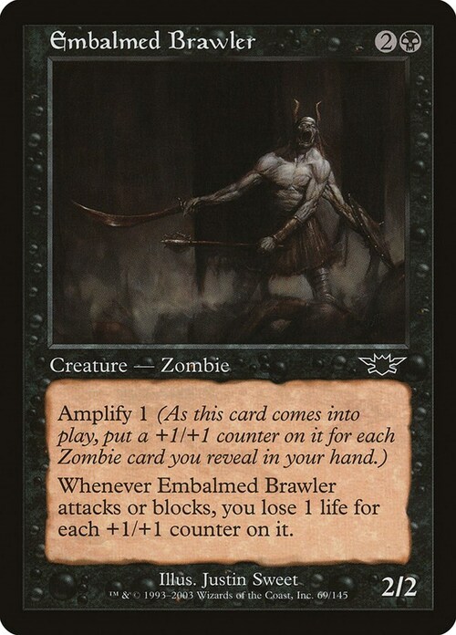 Embalmed Brawler Card Front