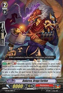 Stealth Dragon, Bakuren Card Front