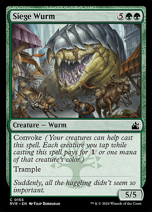 Siege Wurm Card Front