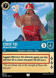 Chief Tui - Respected Leader