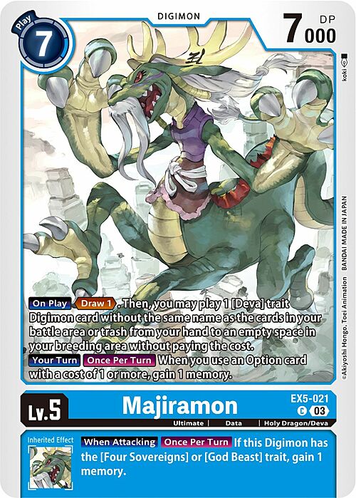 Majiramon Card Front