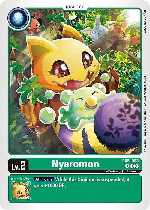 Nyaromon Card Front