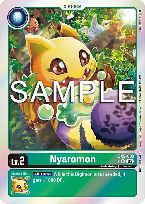 Nyaromon Card Front