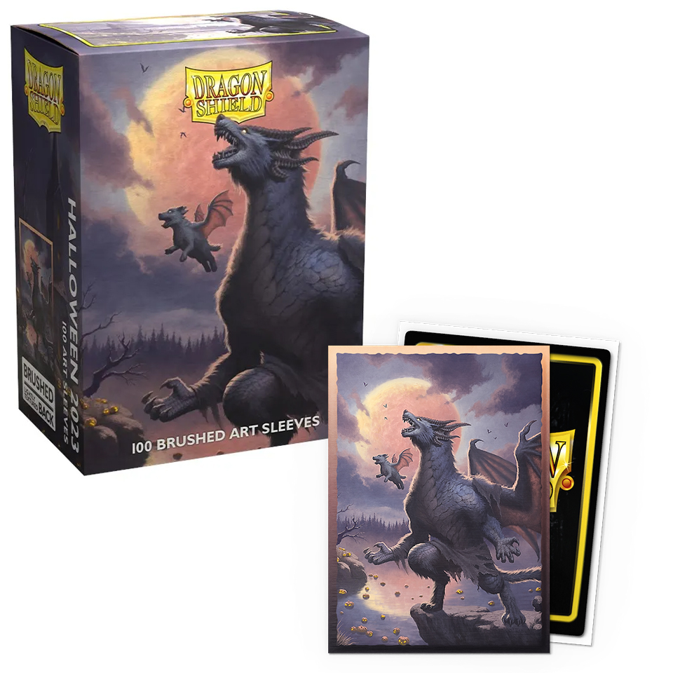 100 Dragon Shield Sleeves - Halloween Dragon 2023