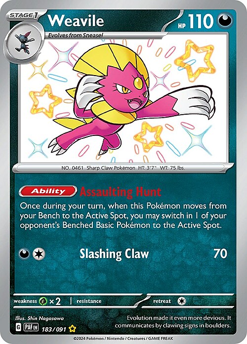 Weavile Card Front