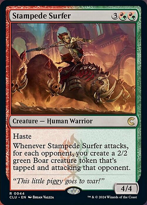 Stampede Surfer Card Front