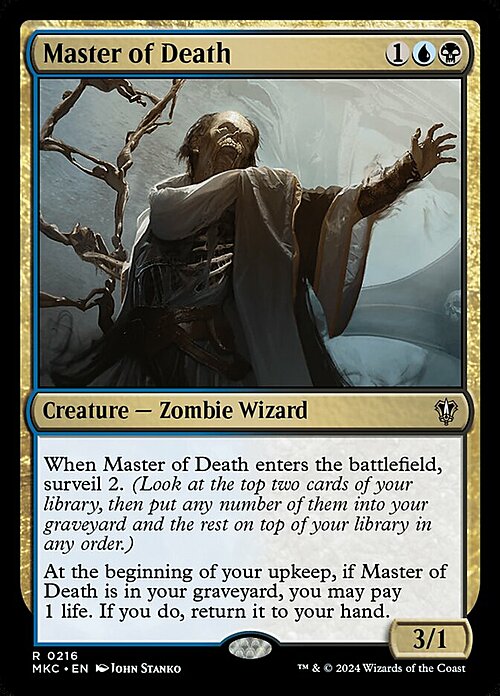 Master of Death Card Front