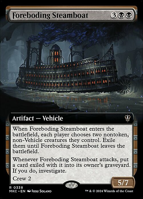 Foreboding Steamboat Card Front