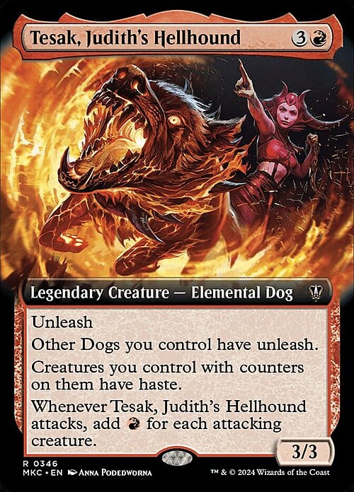 Tesak, Judith's Hellhound Card Front