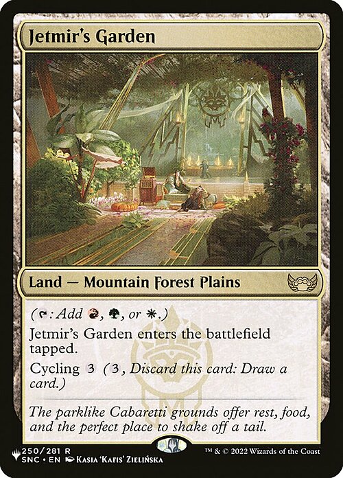 Jetmir's Garden Card Front