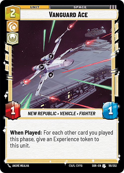 Vanguard Ace Card Front