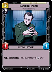 Admiral Motti - Brazen and Scornful