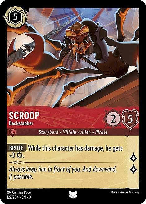 Scroop - Backstabber Card Front