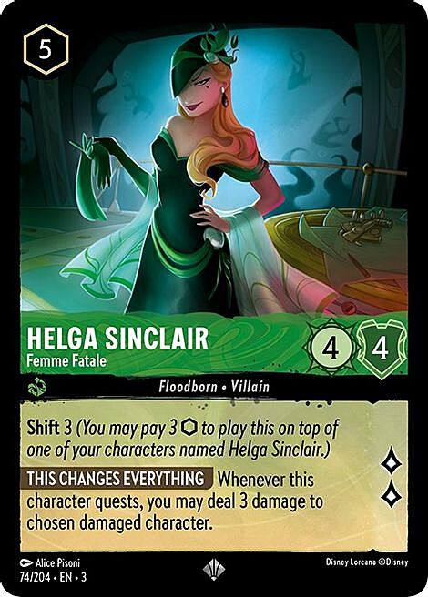 Helga Sinclair - Femme Fatale Card Front