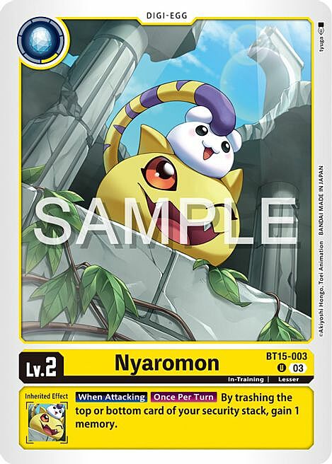 Nyaromon Card Front