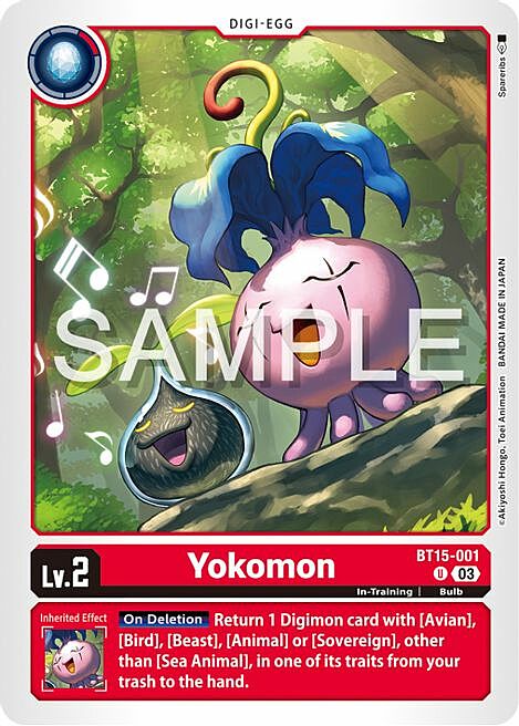 Yokomon Card Front