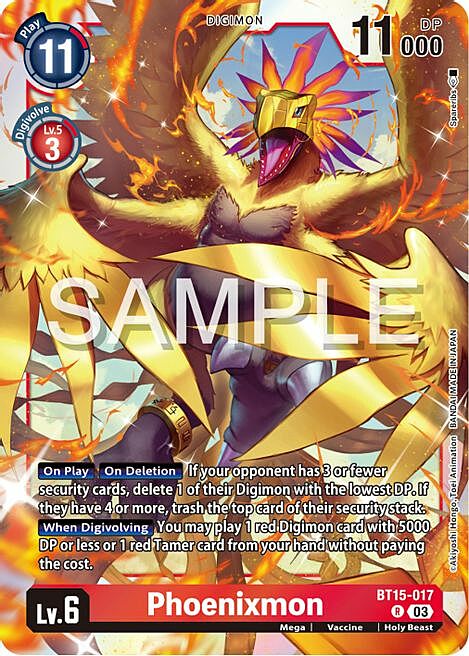 Phoenixmon Card Front